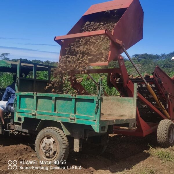 Rock picker and tractor